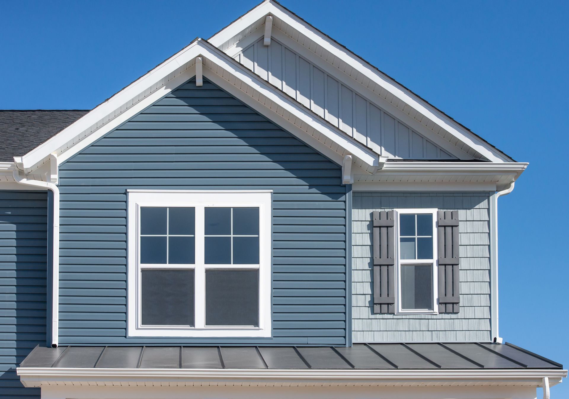 Gutter installation on a home